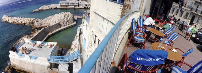 Les Flots Bleus, le Bar de Zizou, la Corniche, Marseille, Provence Les Flots Bleus, le Bar de Zizou, la Corniche, Marseille, Provence