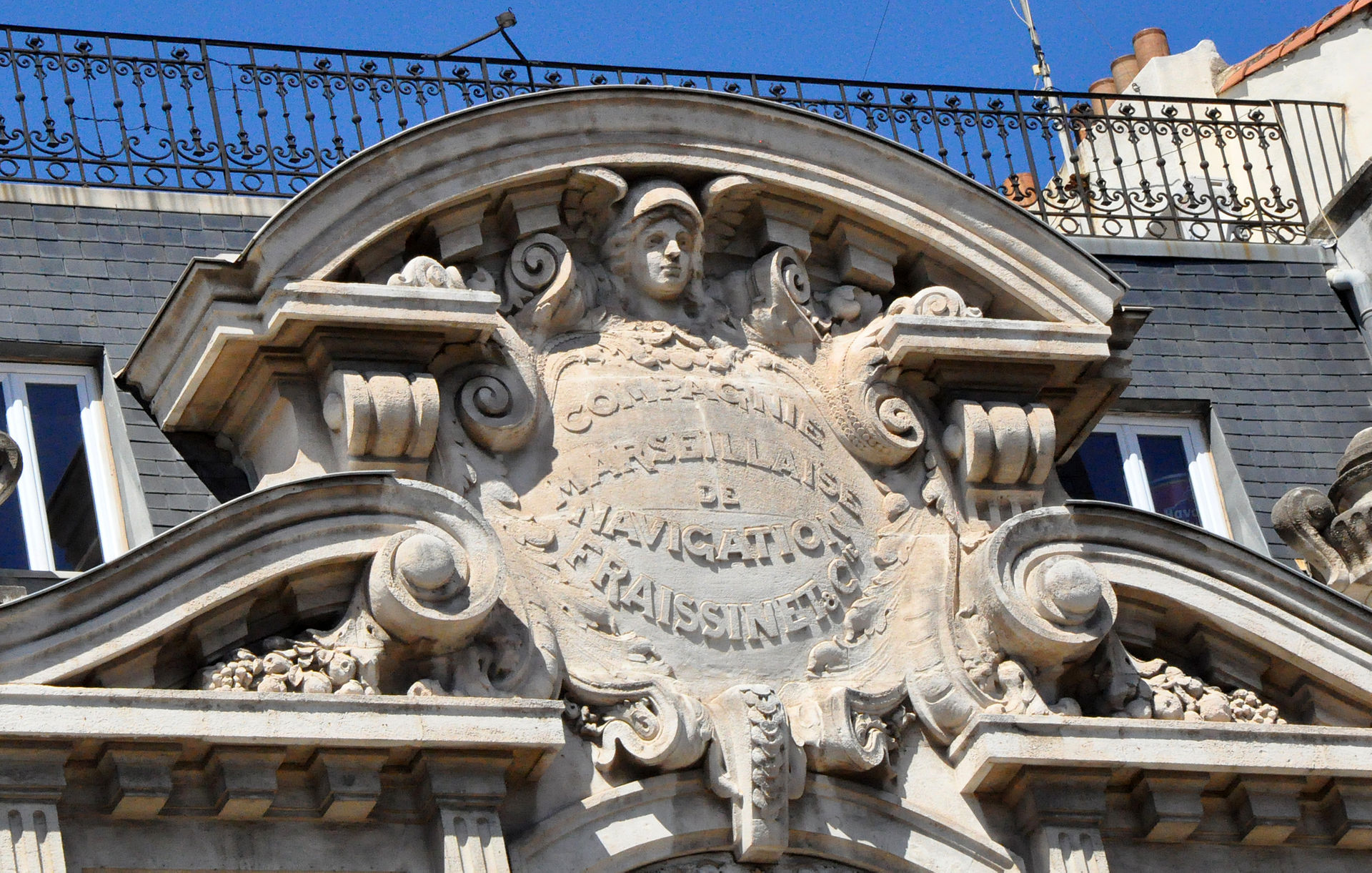 Tête de Mercure Compagnie de Navigation Fraissinet