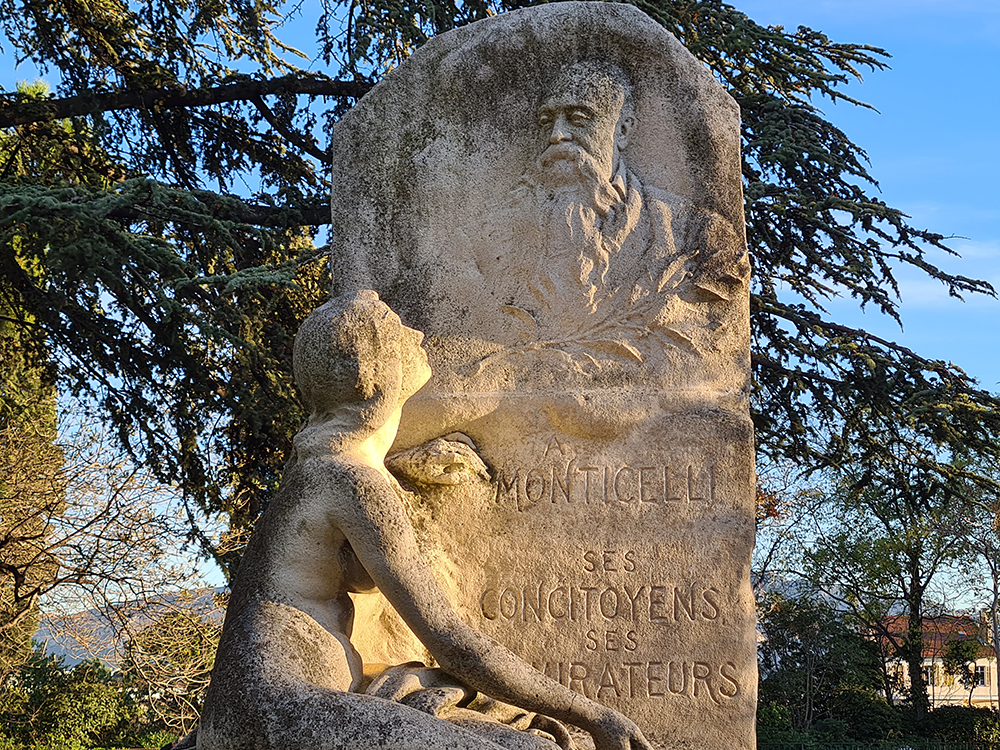 Statue d’Adolphe Monticelli par Auguste Carli