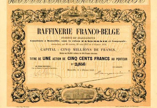 Raffineries de Sucre de Saint-Louis, depuis 1857 à Marseille Raffineries de Sucre de Saint-Louis, depuis 1857 à Marseille