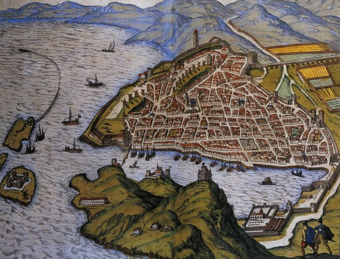 Les galères dans le port et la rade de Marseille, Atlas de 1584