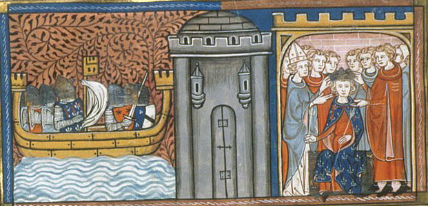 Charles 1er d'Anjou lors de son couronnement